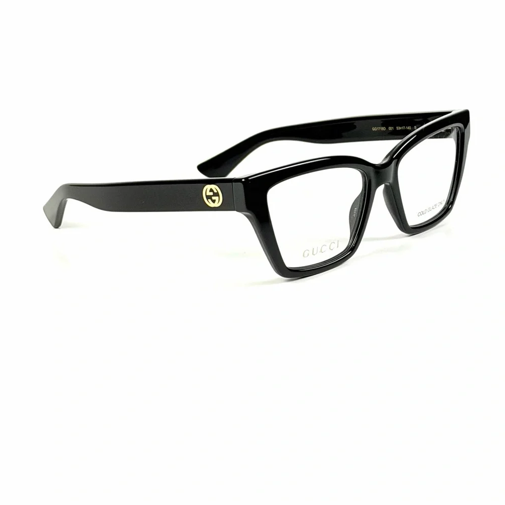Gucci GG 1715 O 001 Black Eyeglass Frame New Authentic NWT - Picture 7 of 9
